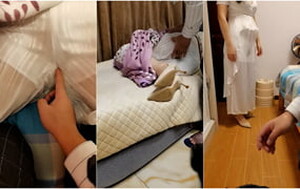 寂寞熟女老公出差,約情夫來家褕情,精心打扮穿著,隔著衣服撫摸,還是熟女懂男人[MP4/633M]