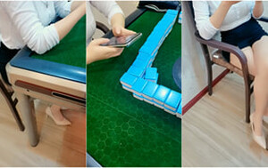 約人打麻將,遲遲不來,勾搭棋牌室老板娘,絲襪小高跟挺有味道[MP4/609M]