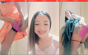 大眼睛時尚白領插著跳蛋逛商場,試穿了好幾件衣服試衣間紫薇[MP4/527M]