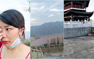 大山裏小胖妞,旅遊景點約個小哥,見面有點害羞,野戰壹直看四周[MP4/442M]