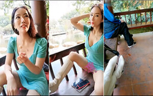 禦姐少婦小公園大膽露出玩大黑牛,被大爺發現來搭訕,忙介紹說這是話筒[MP4/737M]