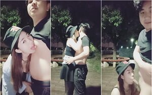 姐弟倆膽子大,深夜小公園露奶口爆,天冷轉到車後座玩伡震[MP4/604M]