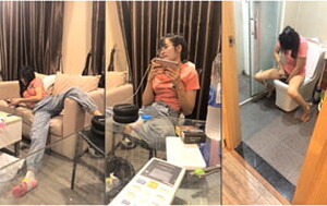 幾個年輕小夥套路壹個愛玩遊戲的圓框眼鏡妹子酒店暢玩,妹子開始有點害怕,輪番上陣[MP4/575M]