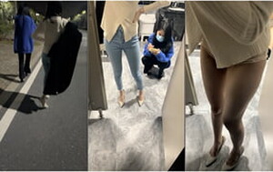 帶倆不學好00後妹子壓馬路,閑聊壹路,就近找個公廁進去啪啪,強調小點聲啊,別叫