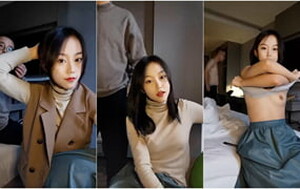 極品青春校園派校花級高顏值妹子,酒店被眼鏡小哥艹了,衣著品味都很棒