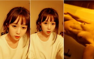 齊劉海馬尾辮清純系大眼萌妹,大學畢業,感慨掙錢好難呀,下班出租屋兼職[MP4/370M]