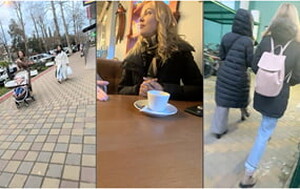 為國爭光,大哥國外獵物,戶外搭訕兩個東歐熟婦大洋馬,請吃飯就能帶回去艹