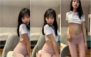 呆萌清純00後可愛學生妹,外表純情,內心沒想到這妖媚,文靜反差婊