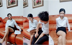 小夫妻居家玩角色扮演,套路潛規則房產美女銷售,為了業績慢慢卸下原則,對白精彩[MP4/333M]