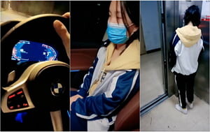 開著寶馬高校附近轉悠,搭訕家境不太好又有虛榮心學生妹,上車帶回家啪啪,花不少錢