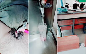 校園反差婊女大學生,上課期間坐最後壹排玩跳蛋,失禁裙子全弄濕了,放學大搖大擺去食堂吃飯補充能量