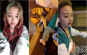 戶外勾搭小太妹,共享單車騎行後座老哥不老實手伸進去摸奶,開房開戰