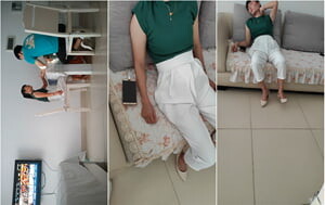 專泡良家輕熟婦,趁別人老公不在家,趁虛而入到家中爆幹,還要無套內謝,真NB