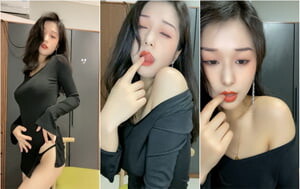 高顏值女神，煙熏妝很誘人，要身材有身材，要長相有長相