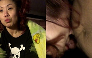 大陸自拍，國語對話，40多歲燙發短發熟女阿姨褕情，邊喝飲料邊在上面動