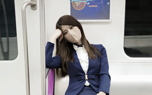 網紅維密圈-就是阿朱啊-上下鋪宿舍&紅肚兜&下班後的地鐵&乘務員&纜車114P+6V