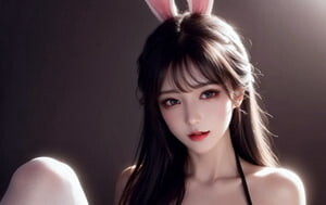自購-AI生成-[擬真寫實-可愛的兔子女孩-130P