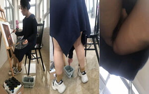 大神之作，抄底當美術老師的姐姐，原來也是個反差婊，征服淪為母狗103P+10V