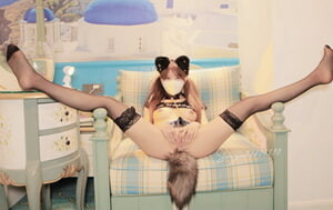 抖音風，人氣壹字馬小仙女-小簡saigao-私人定製，果舞慢搖6P+7V