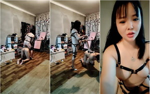 SM调教女皇驯化男奴，大哥越疼越刺激，一屋子器具