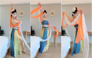 仙氣飄飄禦姐，莫高窟仙女Cos，穿上這身衣服，整個人充滿浩然正氣